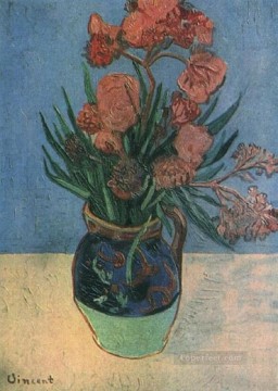 Bodegón Jarrón con adelfas Vincent van Gogh Pinturas al óleo
